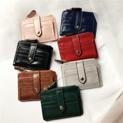 Mini Zippered Coin Card Wallet - Image 2