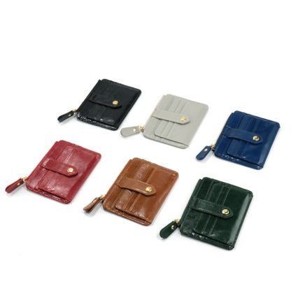 Mini Zippered Coin Card Wallet - Image 3