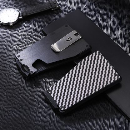 Stylish Secured Metal Card Holder Set - Image 4