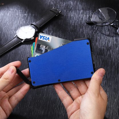Stylish Secured Metal Card Holder Set - Image 2