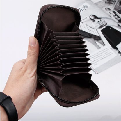 Classic Vintage Zippered Wallet - Image 5