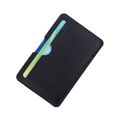Slim Faux Leather Card Holder Wallet - Image 2