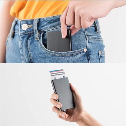 Slim Travel-Ready Metal Card Holder - Image 2