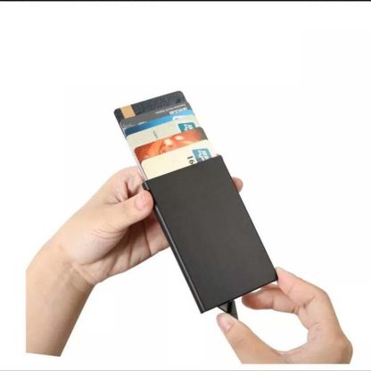 Slim Travel-Ready Metal Card Holder - Image 3