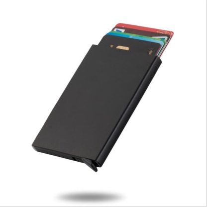 Slim Travel-Ready Metal Card Holder