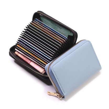 Solid Color Card Slot Holder Wallet - Image 6