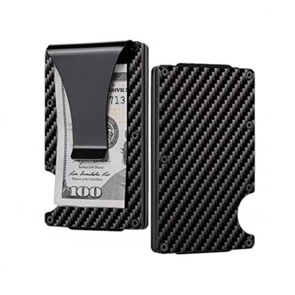 Sleek Slim Metal Card Clip Wallet