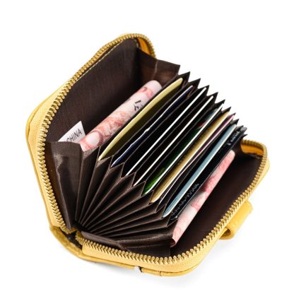 Stylish Color Zipper Card Holder Case