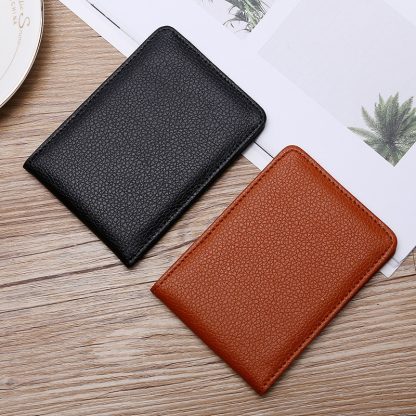 Classic Faux Leather Card Holder - Image 4