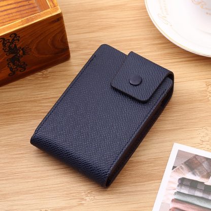 Compact Faux Leather Card Wallet - Image 3