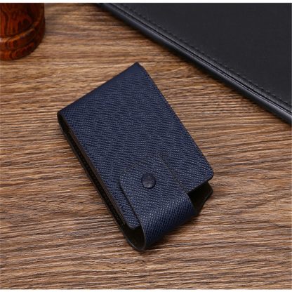 Compact Faux Leather Card Wallet - Image 2
