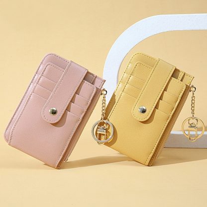Sleek Small Zippered Credit Card Wallet - Image 5