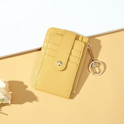 Sleek Small Zippered Credit Card Wallet - Image 6