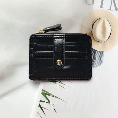 Mini Zippered Coin Card Wallet - Image 5