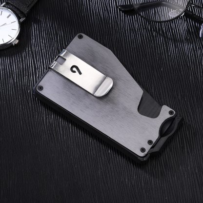 Stylish Secured Metal Card Holder Set