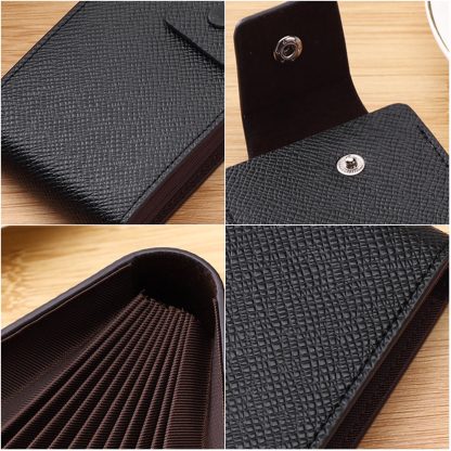 Compact Faux Leather Card Wallet - Image 4