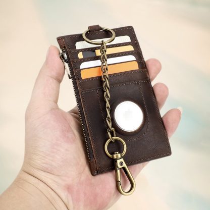Slim Card Holder with Keychain