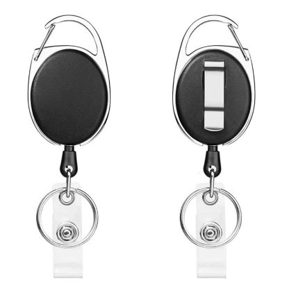Keychain ID Tag Holder with Card Clip - Image 5