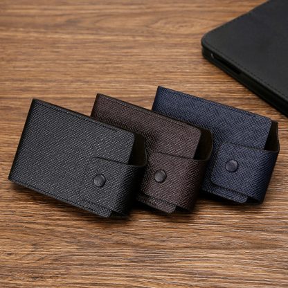 Compact Faux Leather Card Wallet