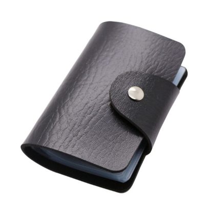 Compact Solid Color Card Holder - Image 4