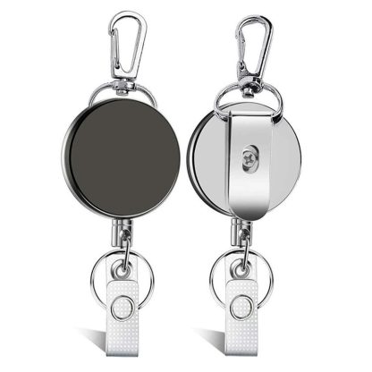 Durable Metal Retractable ID Card Holder - Image 3