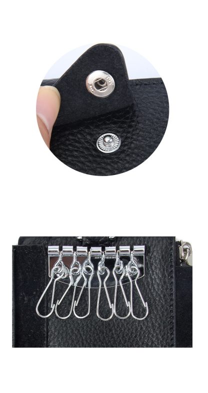 Slim Zipper Key Holder and Card Organizer - Image 4