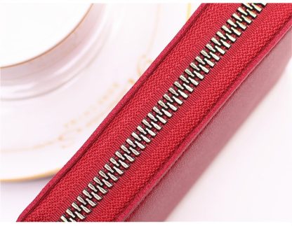Solid Color Card Slot Holder Wallet - Image 7