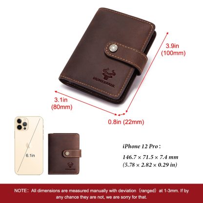 Zippered Faux Leather Card Wallet - Image 2