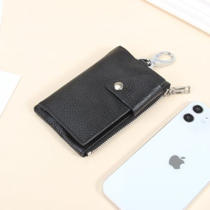 Slim Zipper Key Holder and Card Organizer - Image 2