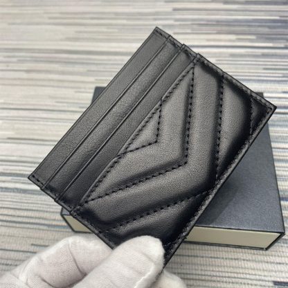 Classic Striped Mini Card Wallet - Image 4