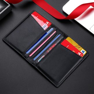 Minimalist Faux Leather Card Wallet