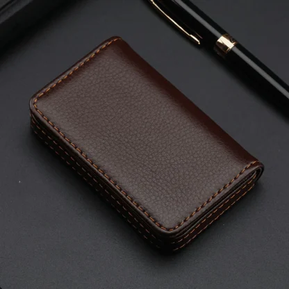 Sleek Stitched Card Case - Image 3