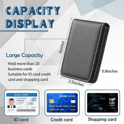 Faux Leather Business Card Holder - Image 2