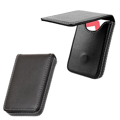 Faux Leather Business Card Holder